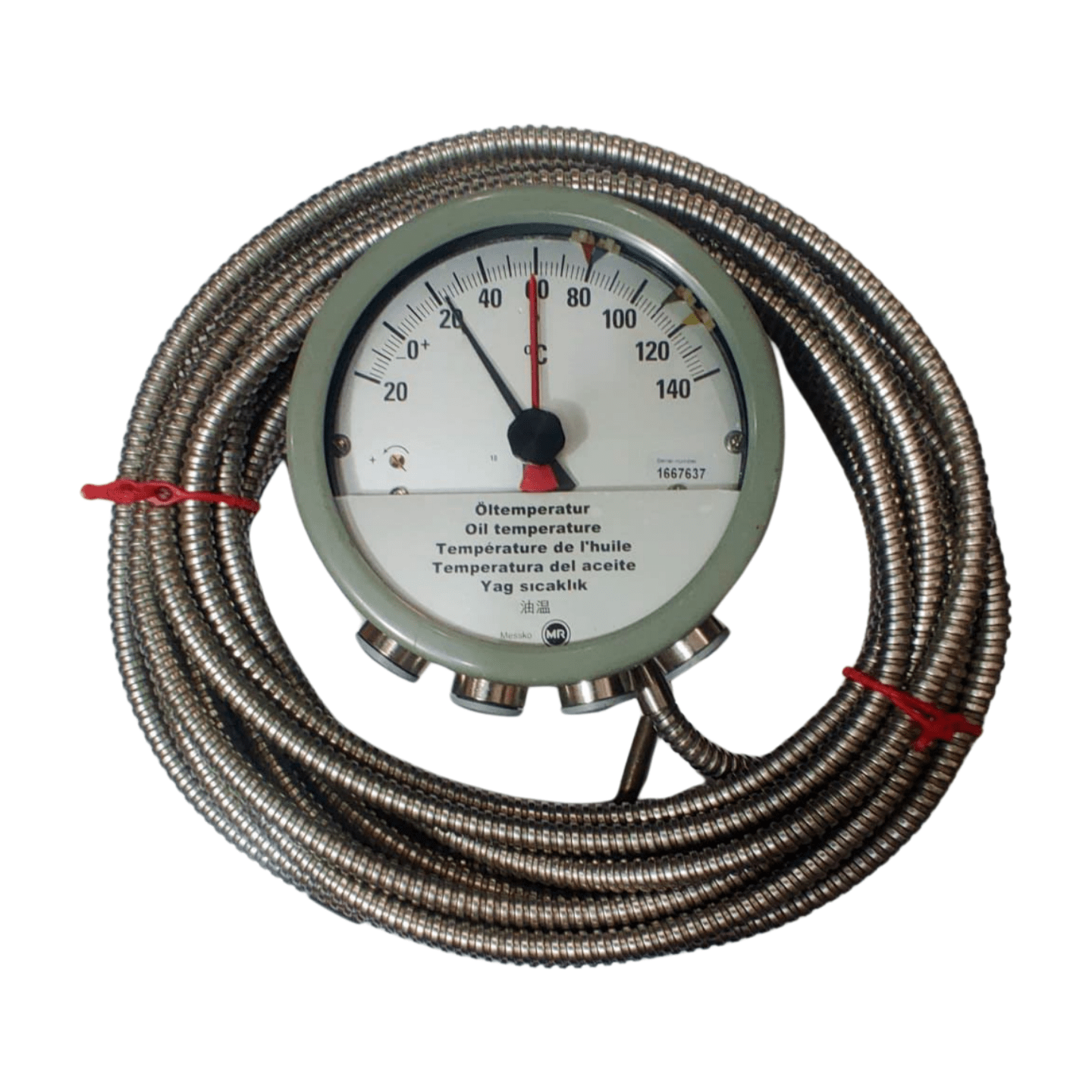 Oil Temperature Gauge Make Messko  MR (Germany) Type  MT-ST160F/4 /12M  140 C