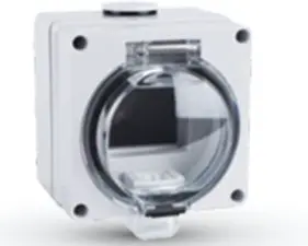 SWB-2W/1 – 1 Gang Waterproof Switch (100 × 100 mm, IP66 Rated)