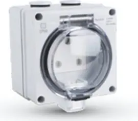 SWB-2W/48 – 1 Gang Waterproof Socket (100 × 100 mm, IP66 Rated)