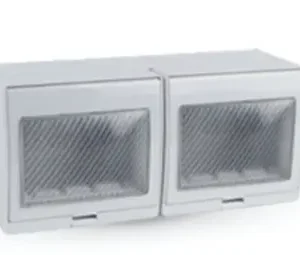 SWB-5W/6 – Four Module Waterproof Empty Box (118 × 86 mm, IP55 Rated)