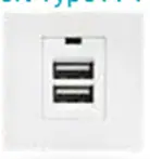 F21-C8 Dual Port Type A+A USB Charger (10.5W Total)